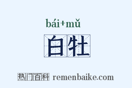 白牡是什么意思的图片